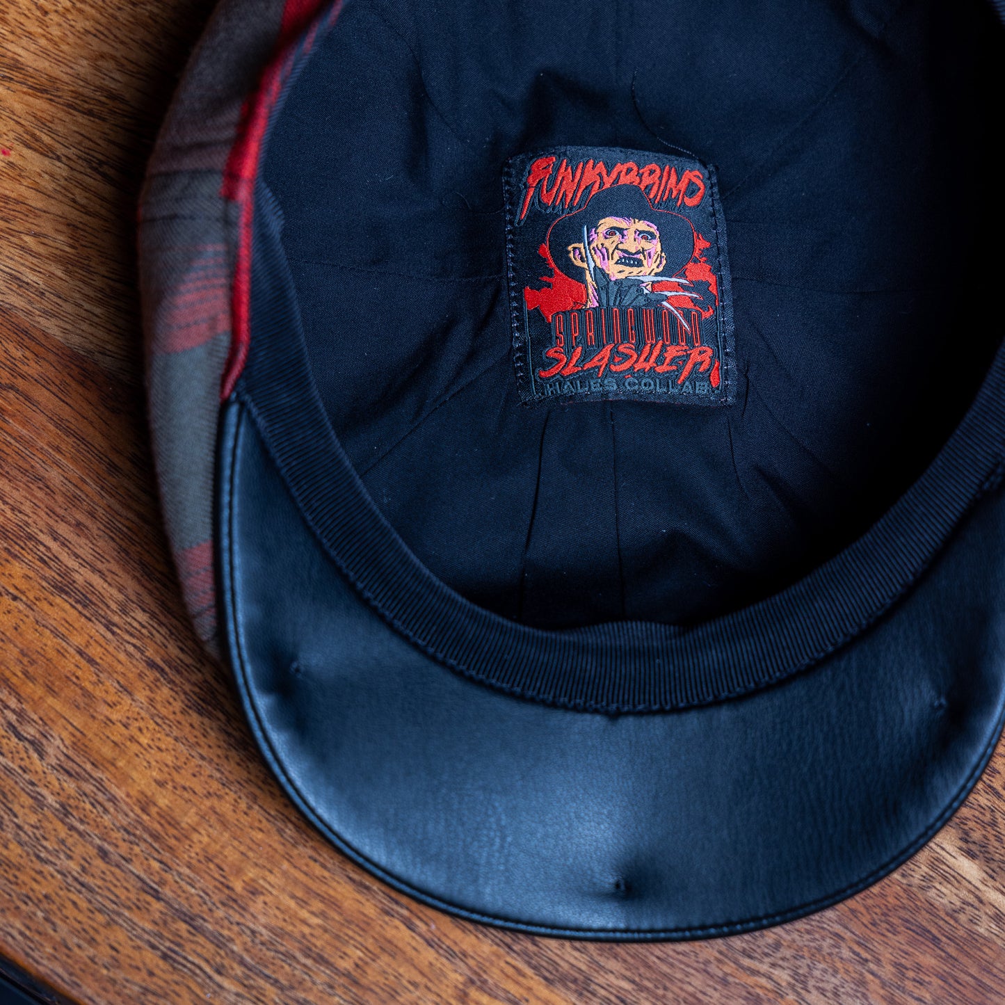 The Springwood Slasher Flannel Newsboy Hales Speed Shop X FunkyBrims Collab (with Pin)