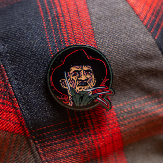 The Springwood Slasher Enamel Cap Pin by Hales Speed Shop x FunkyBrims