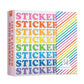 Colorful Stickers Sticker Keeper