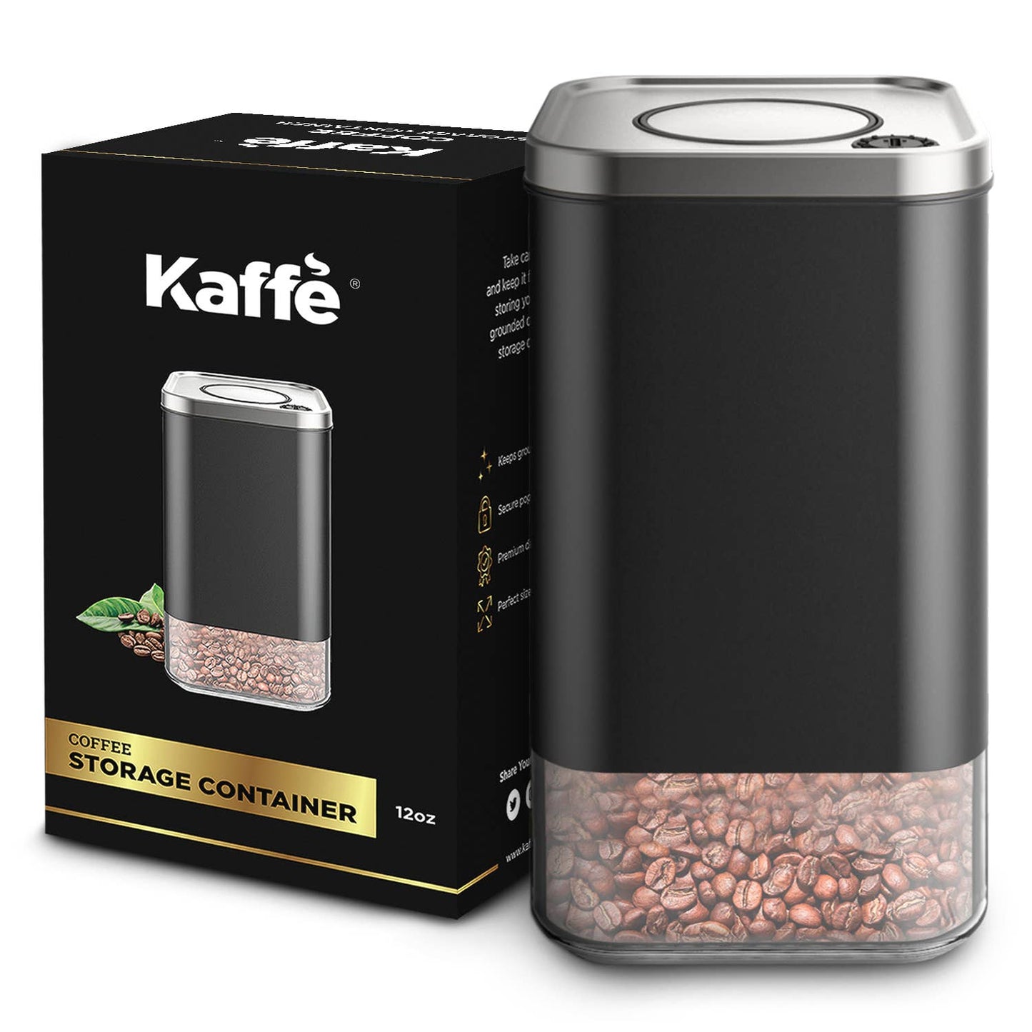 Kaffe Coffee Canister Storage Container