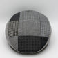 The Patchwork Gray Flat Cap by Hologramme Paris