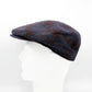 The "Navy Blue Plaid" Wool Flat Cap by Hologramme Paris