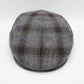 The "Gray Plaid" Wool Flat Cap by Hologramme Paris