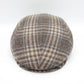 The "Beige Plaid" Wool Flat Cap by Hologramme Paris