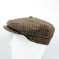 The "Stay Warm" Multicolored Plaid Newsboy Cap with Ear Flaps by Hologramme Paris