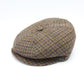 The "Stay Warm" Multicolored Plaid Newsboy Cap with Ear Flaps by Hologramme Paris