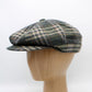 The "Green Plaid" Wool Newsboy Cap by Hologramme Paris