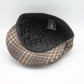 The "Beige Plaid" Wool Newsboy Cap by Hologramme Paris