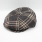 The "Black Plaid" Wool Newsboy Cap by Hologramme Paris