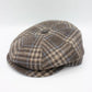 The "Beige Plaid" Wool Newsboy Cap by Hologramme Paris