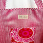 Quilted Tote Bag | Pink Red Tote | Large Shopping Tote Bag