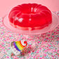 Large Rainbow Jello Cake Hair Claw Clip