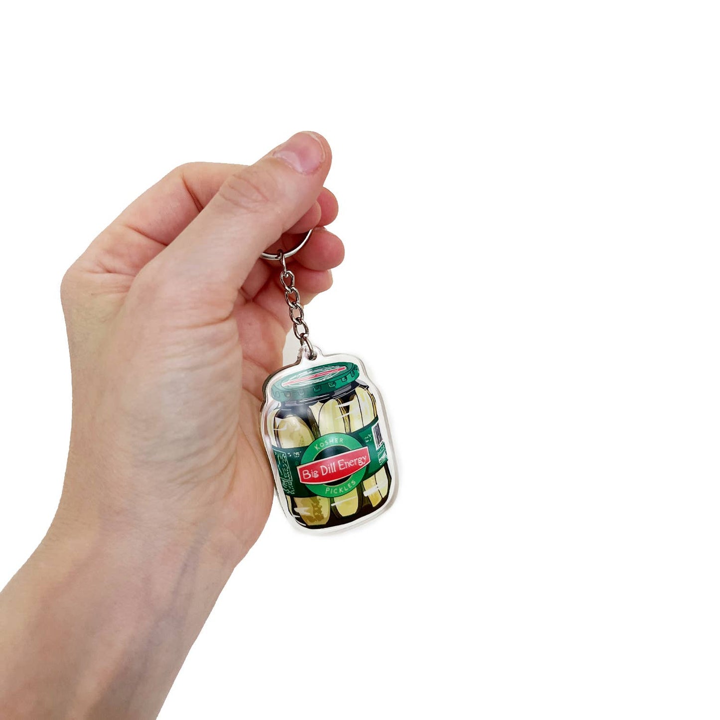 Dill Pickle Jar Keychain