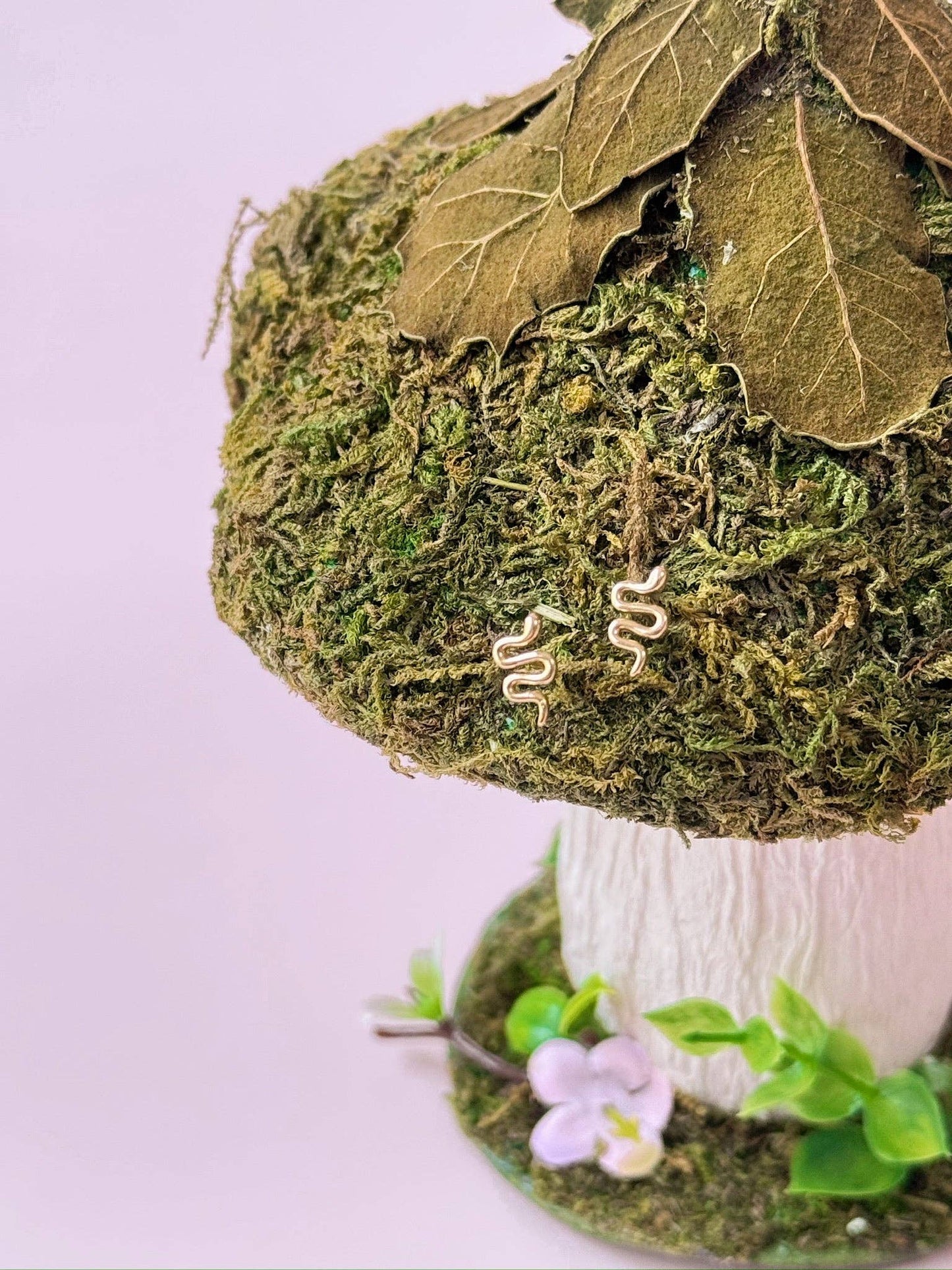 Tiny Snake Stud Earrings