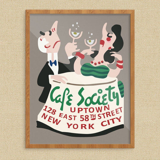 11'' x 14'' Cafe Society New York City Print