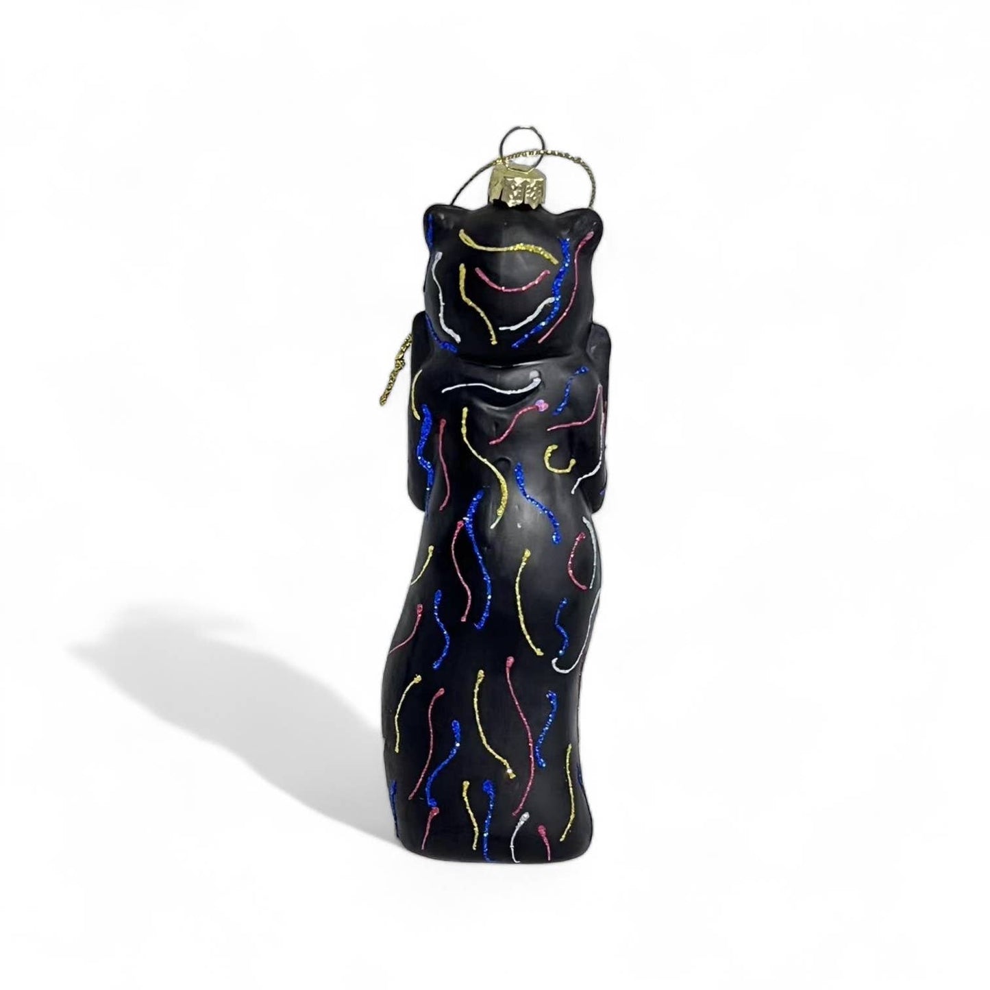 The Scream Cat Glass Ornament  