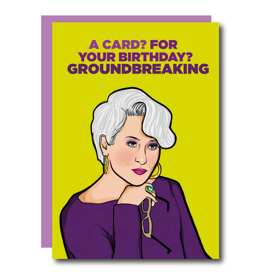 The Devil Wears Prada Birthday Greeting Card