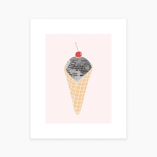 Disco Cone Art Print