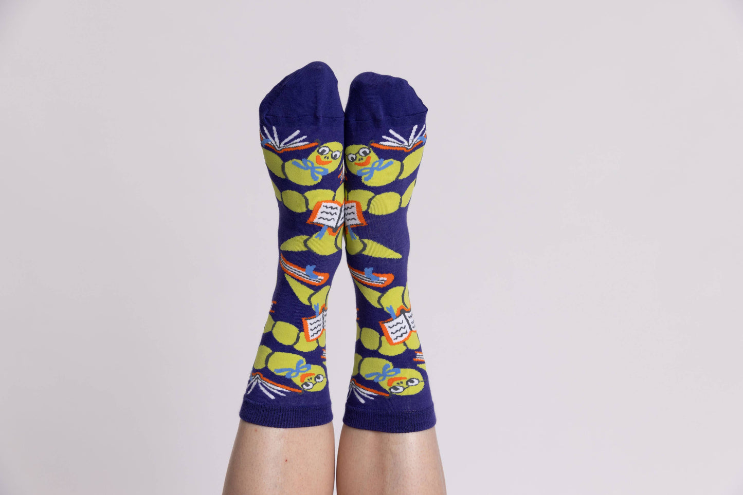 Bookworm Small Crew Socks