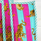 Reversible Handmade Block Printed Tiger Tote Bag