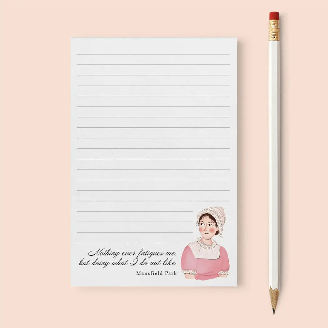 Jane Austen Mansfield Park-Inspired Notepad