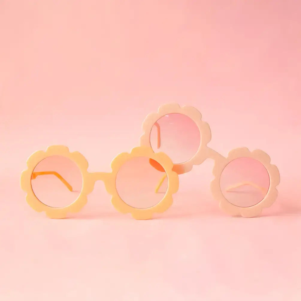 Adult Flower Sunglasses : Pink