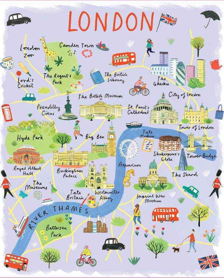 250 Piece London Map Jigsaw Puzzle and Poster