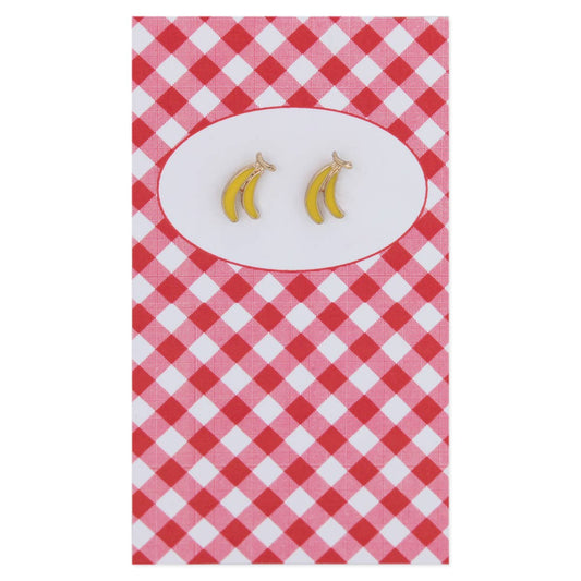 Lovely Day for a Picnic Banana Post Earrings