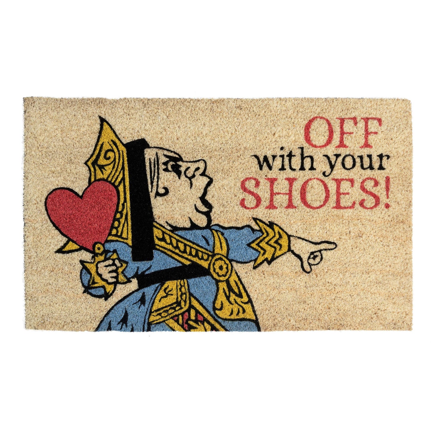 Victoria and Albert Museum Queen of Hearts Coir Doormat