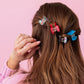 Mini Claw Hair Clips - Colorful Confetti