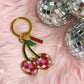 Disco Cherries Enamel Keychain