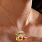 Polaroid Camera 14K Gold Steel Necklace