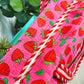 Strawberry Quilted Duffle Bag