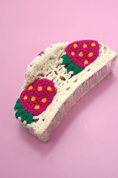 Handmade Crochet Hair Claw Clips