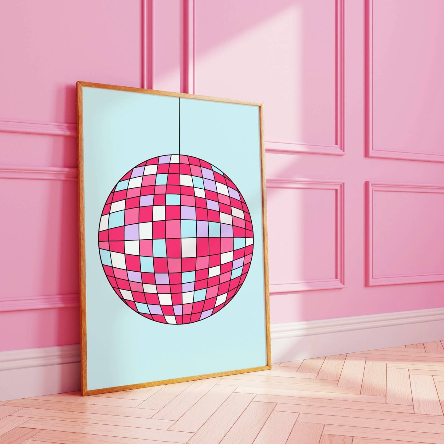 Disco Ball Wall Print