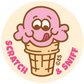 Strawberry Ice Cream EverythingSmells Scratch & Sniff Stickers