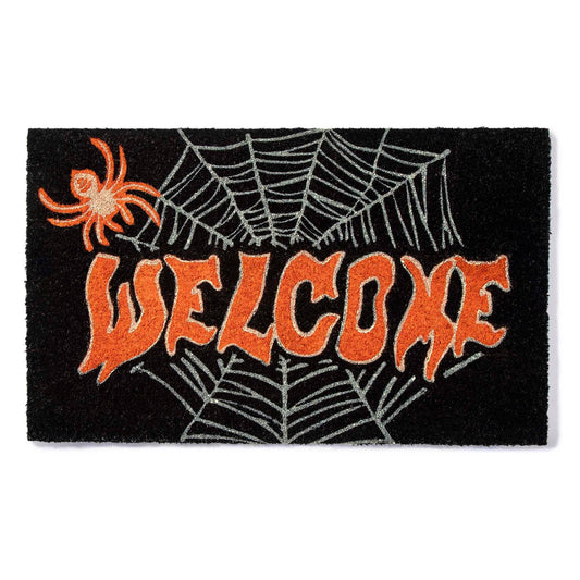 Spider Web Welcome Coir Doormat