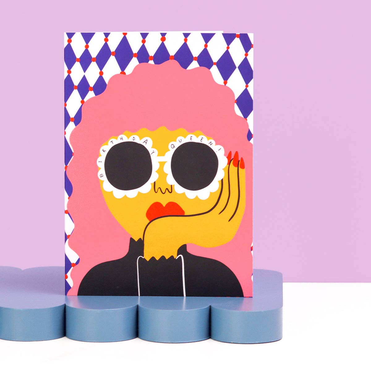 Bubblegum Lady Greeting Card