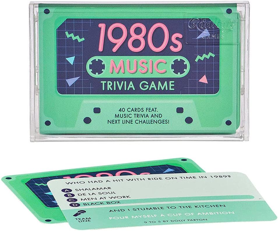 1980s Music Trivia Card Game