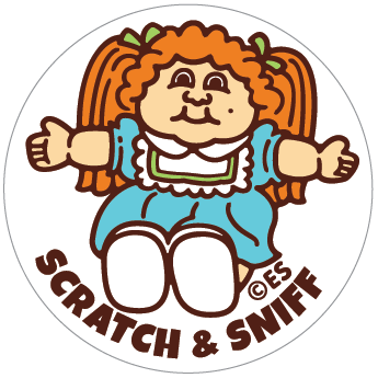 Baby Powder Doll Scratch & Sniff Stickers