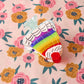 Large Rainbow Jello Cake Hair Claw Clip
