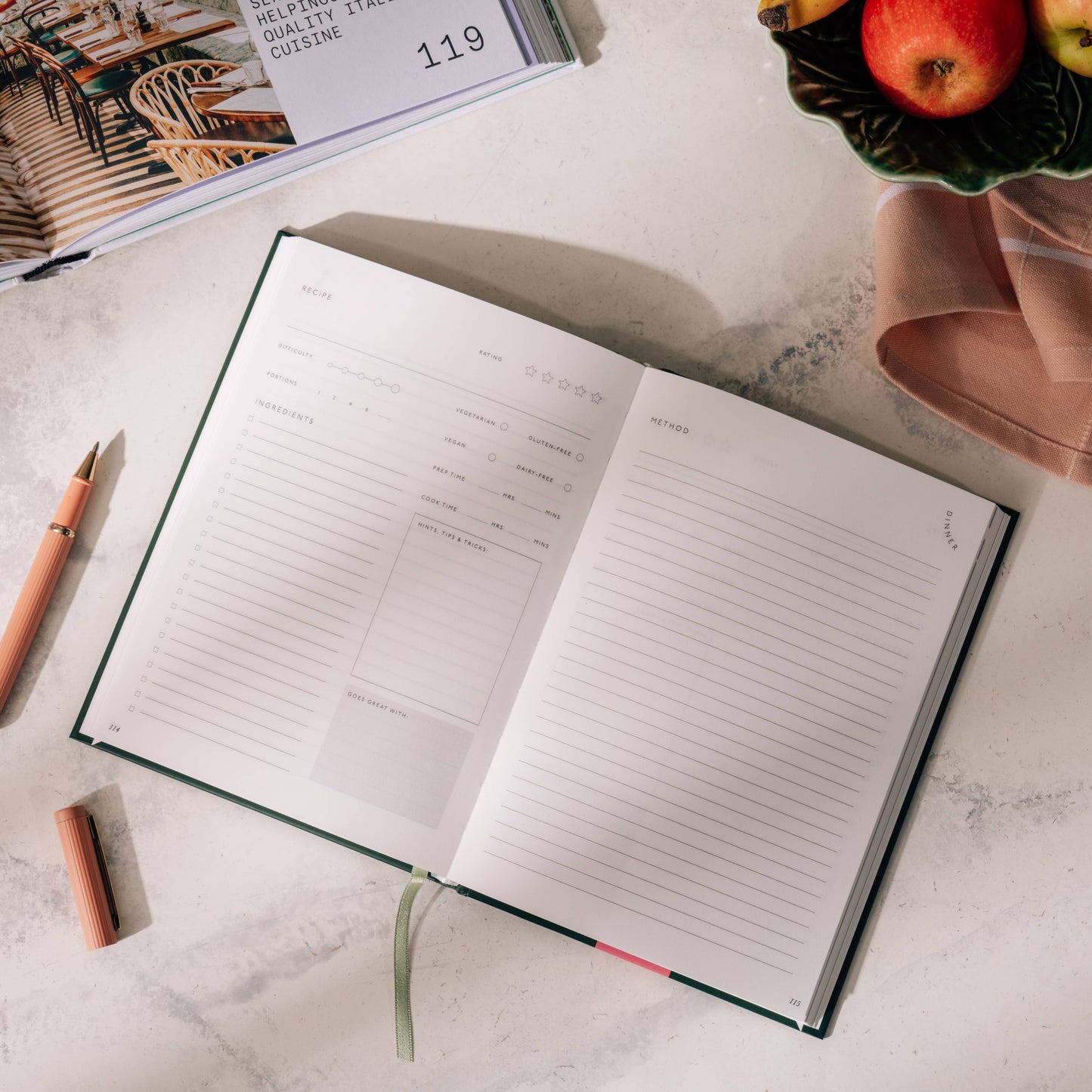 Guided Recipe Journal - Al Fresco