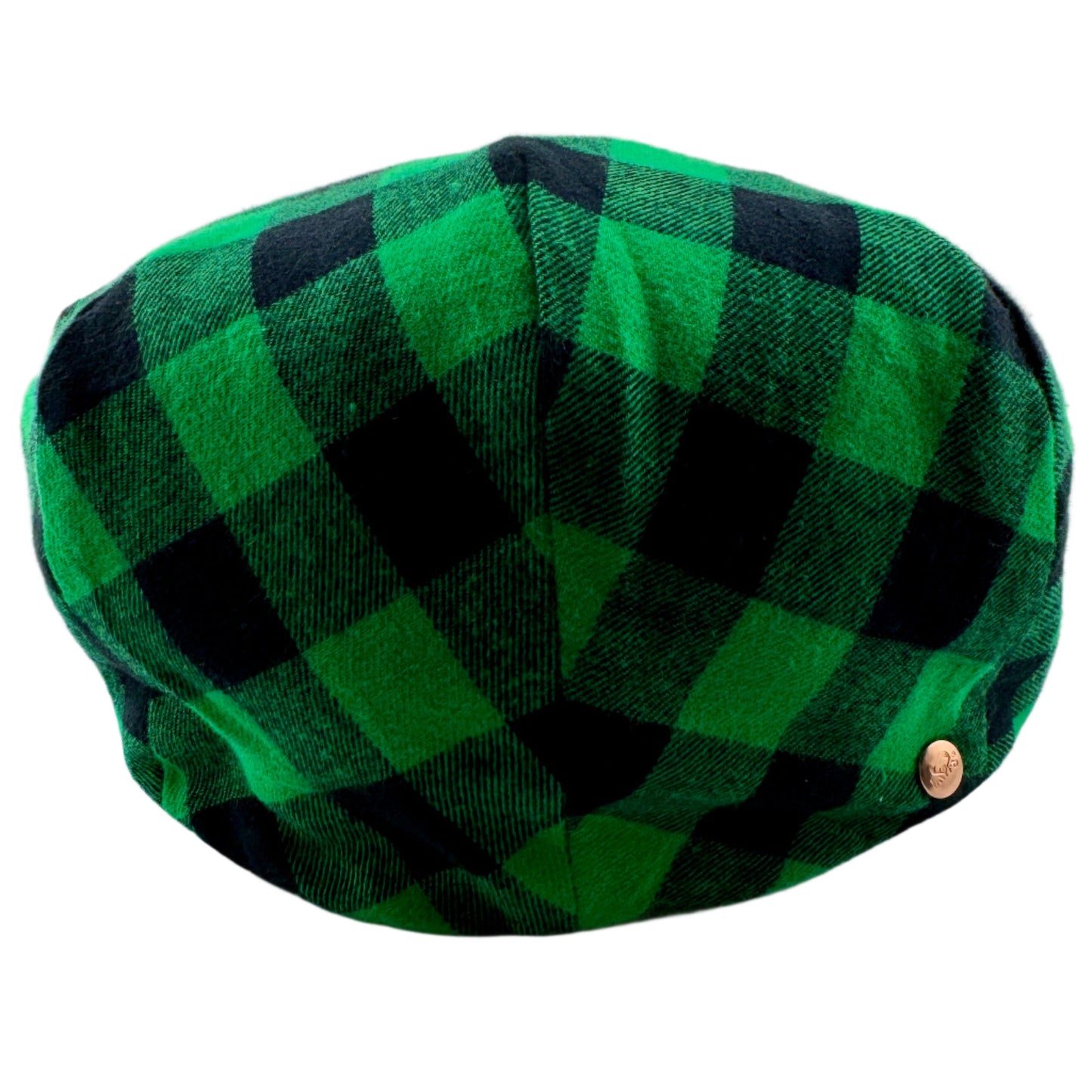 The "Hooligan" - Green Buffalo Plaid Flat Cap - Laird Hatters x FunkyBrims