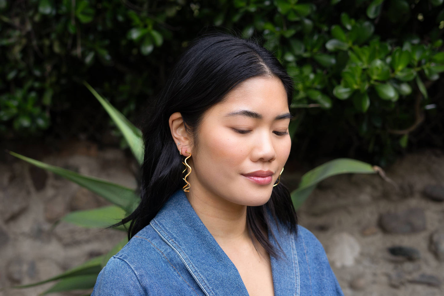 Alma Hoop Earrings- 18K Gold Plated