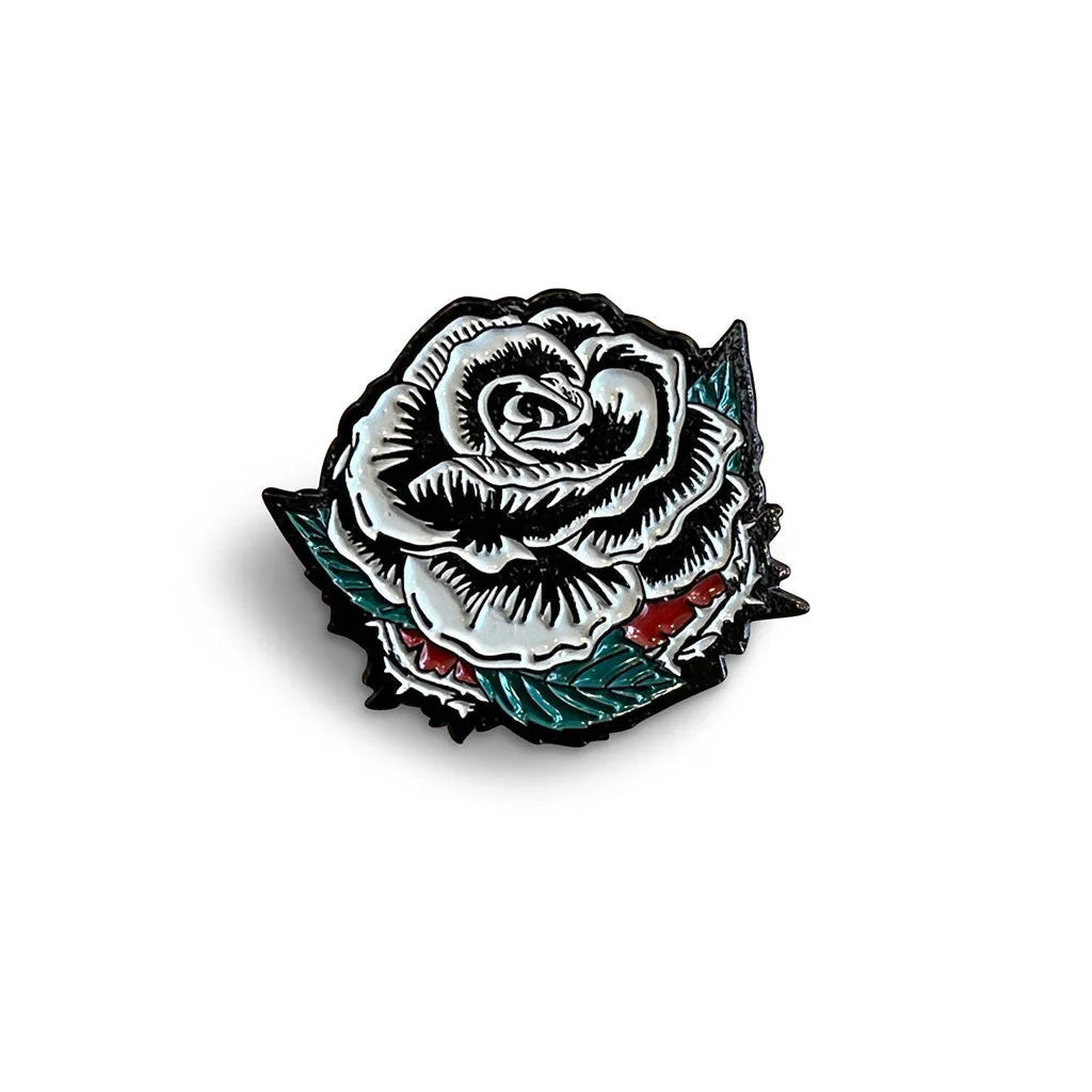 The Steel Rose Cap Pin by Boston Scally Co.