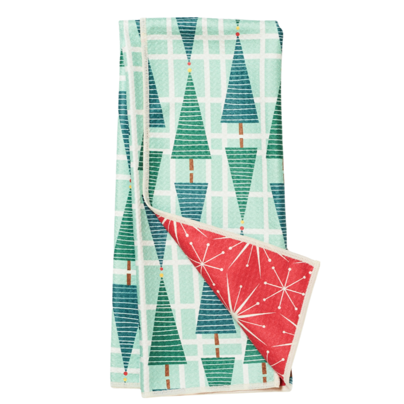Meadow Green Christmas Anywhere Towel Reversible