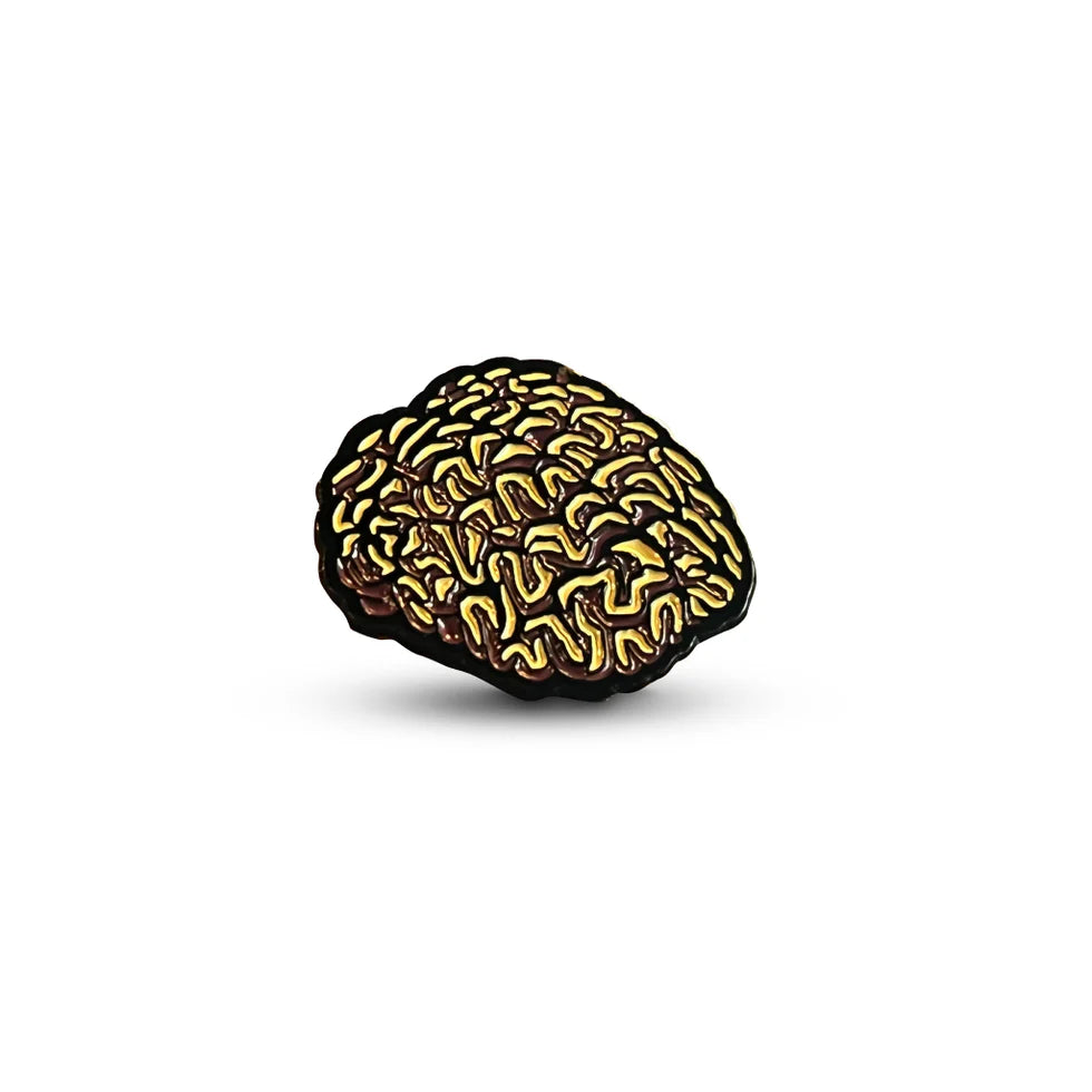 The Brain Cap Pin by Boston Scally Co.