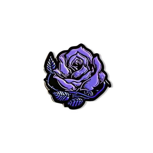 The Violet Rose Cap Pin by Boston Scally Co.