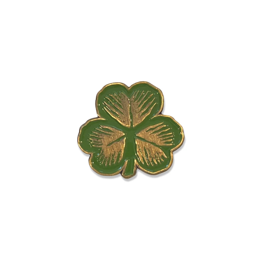 The Lucky Shamrock Cap Pin by Boston Scally Co.