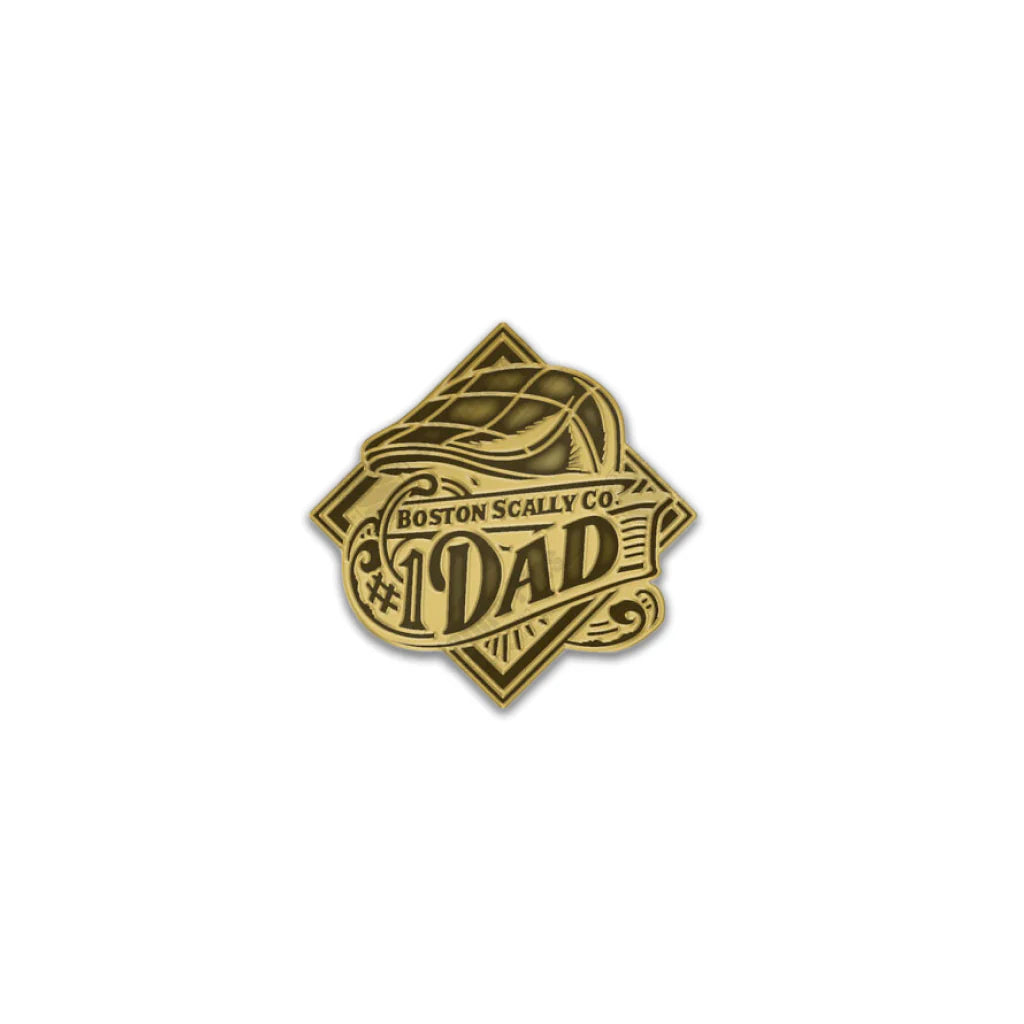 The Dad Gold Cap Pin by Boston Scally Co.